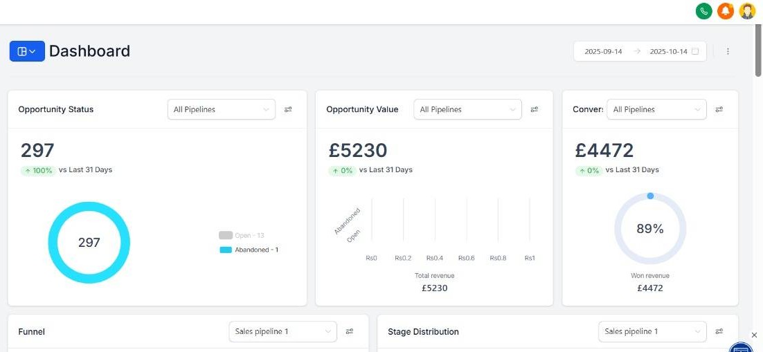 Dashboard Screenshot